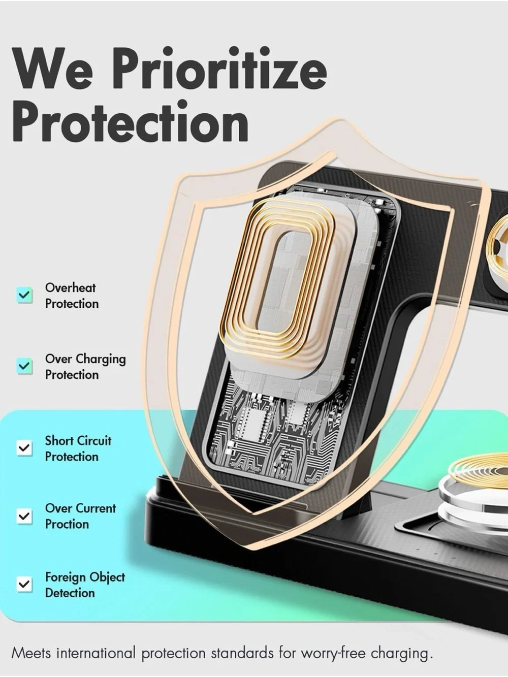 3 in 1 wireless Charging Station, new